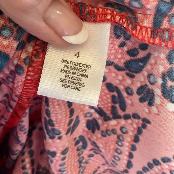 DB Est 1962 Orange Floral Sleeveless Fit/Flare Dress 4 - Picture 6 of 8